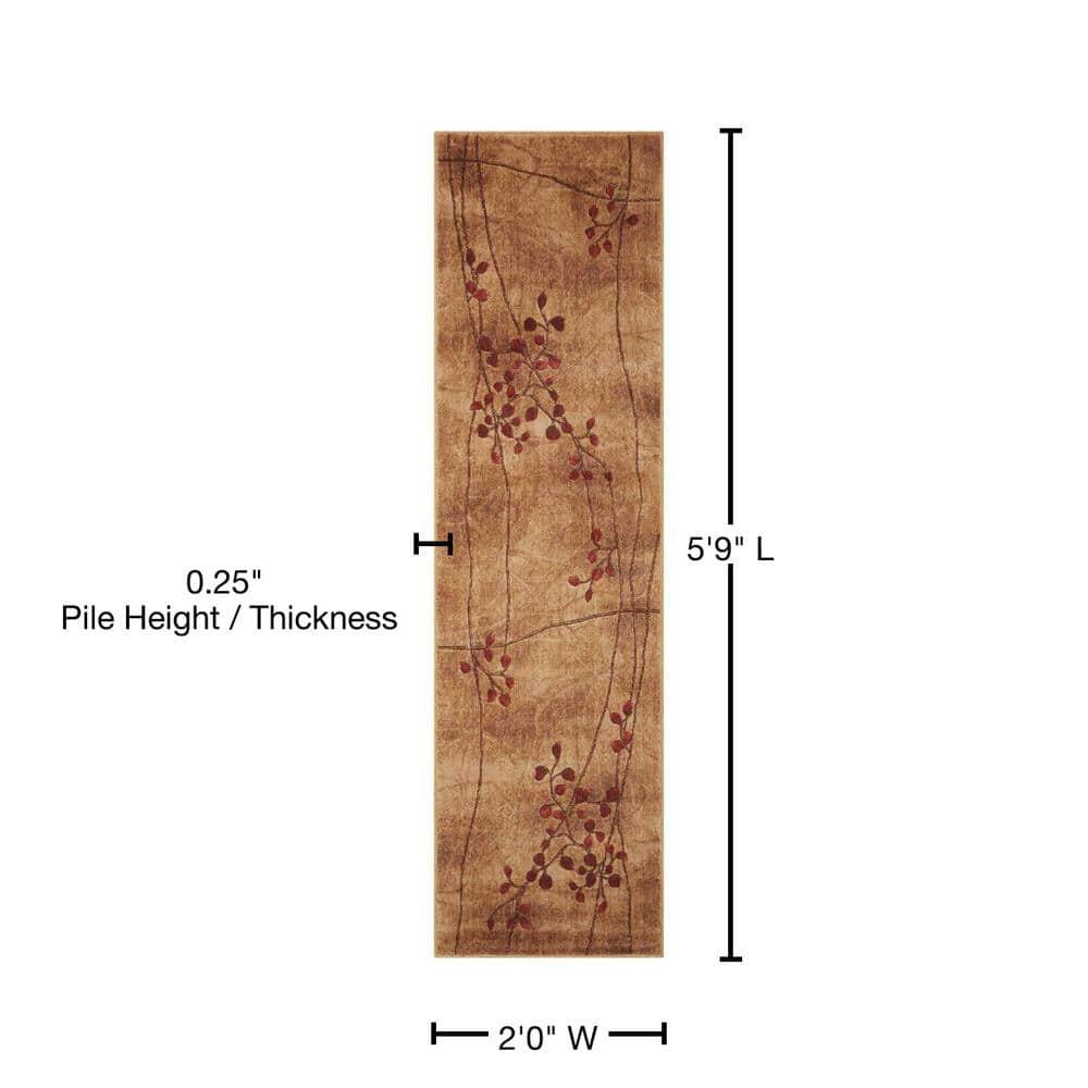 Nourison Somerset 2' x 5'9" Latte Rustic Indoor Rug