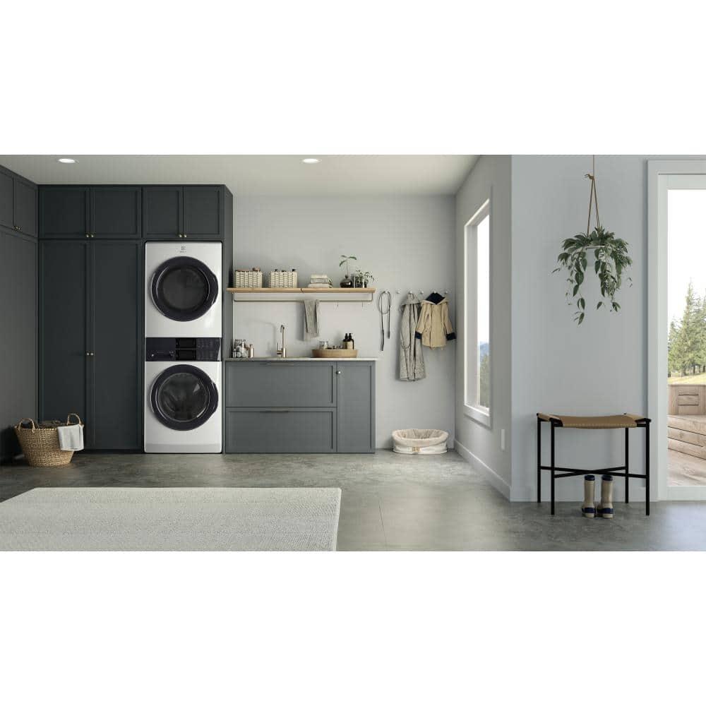 Electrolux Washer & Dryer Set with Stackable 4.4 Cubic Feet Front Load Washer and 8 Cubic Feet Dryer with Stacking Kit