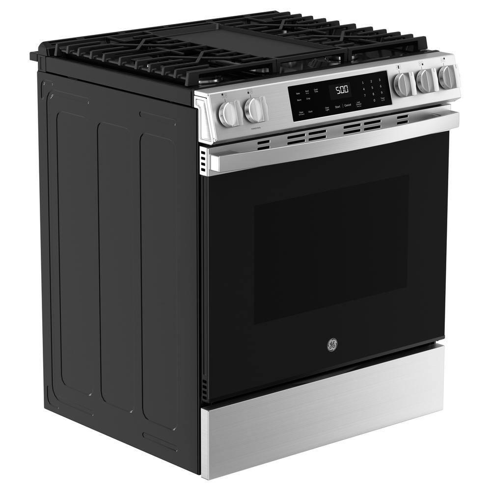 GE Appliances GE 30" Slide-In Front-Control Gas Range GGS500PVSS