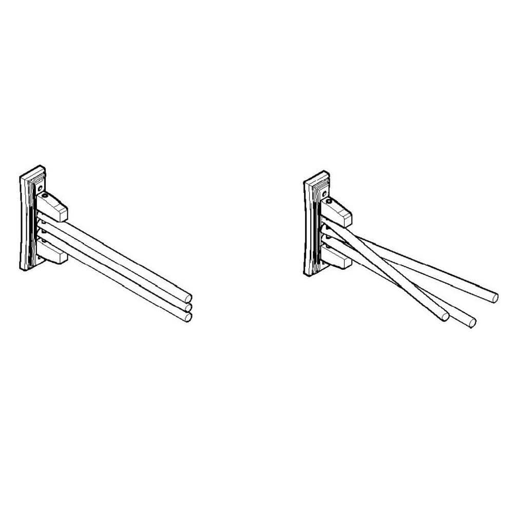 22.8'' Wood Wall Towel Bar