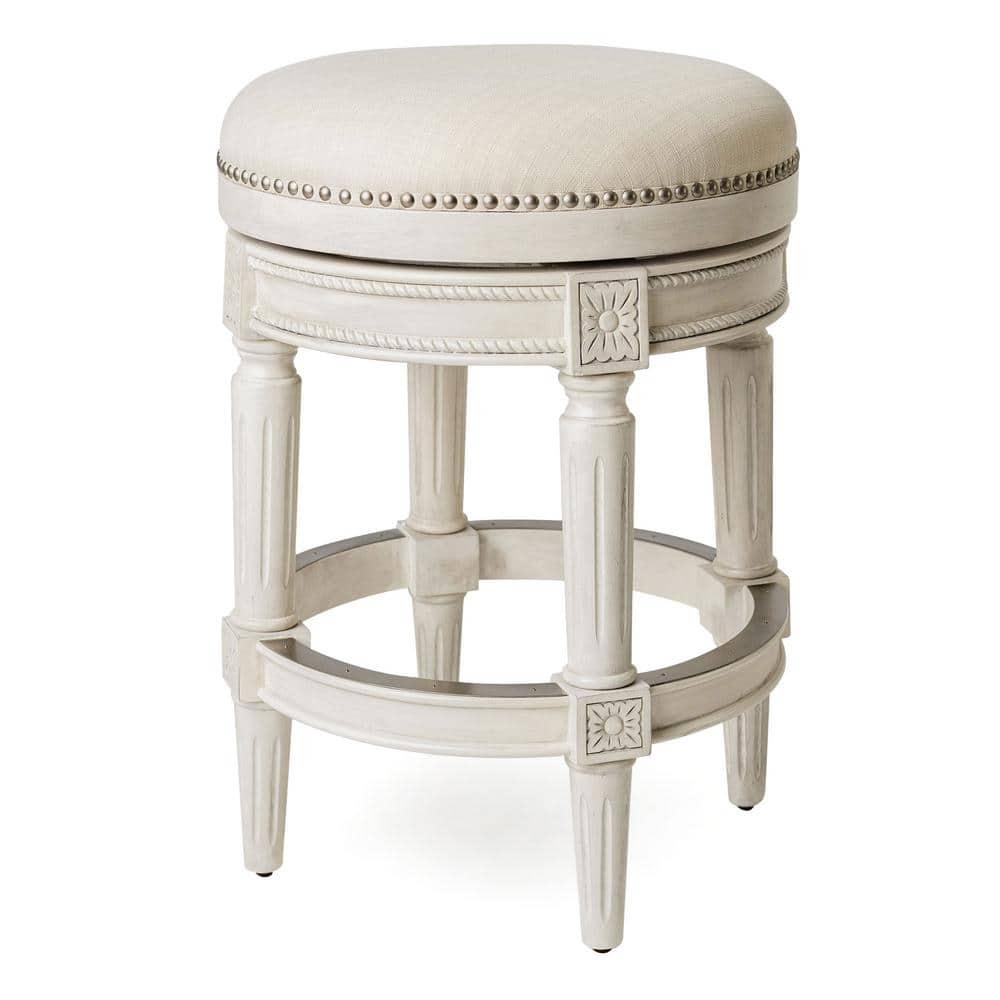 Maven Lane Maven Lane Pullman Backless Stool with Fabric Upholstery