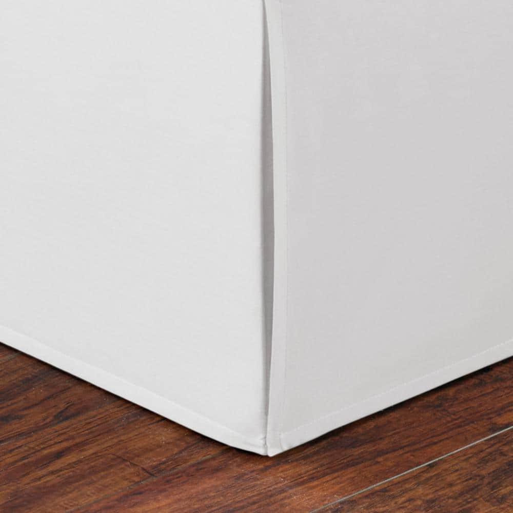 Nautica Solid Bedskirt 100% Cotton Fitted 15" Bed Skirt