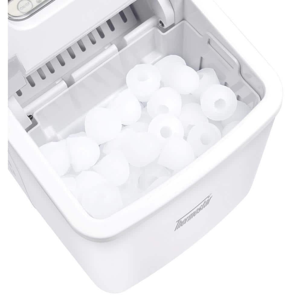 THERMOSTAR Thermostar 26-Pound Automatic Self-Cleaning Portable Countertop Ice Maker Machine With Handle