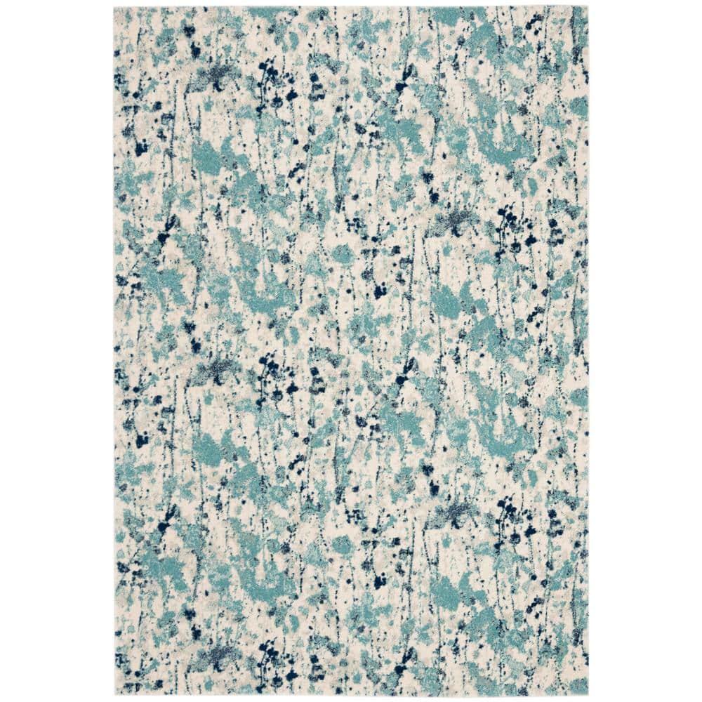Evoke EVK284 Power Loomed Indoor Area Rug - Ivory/Blue - 8'x10' - Safavieh