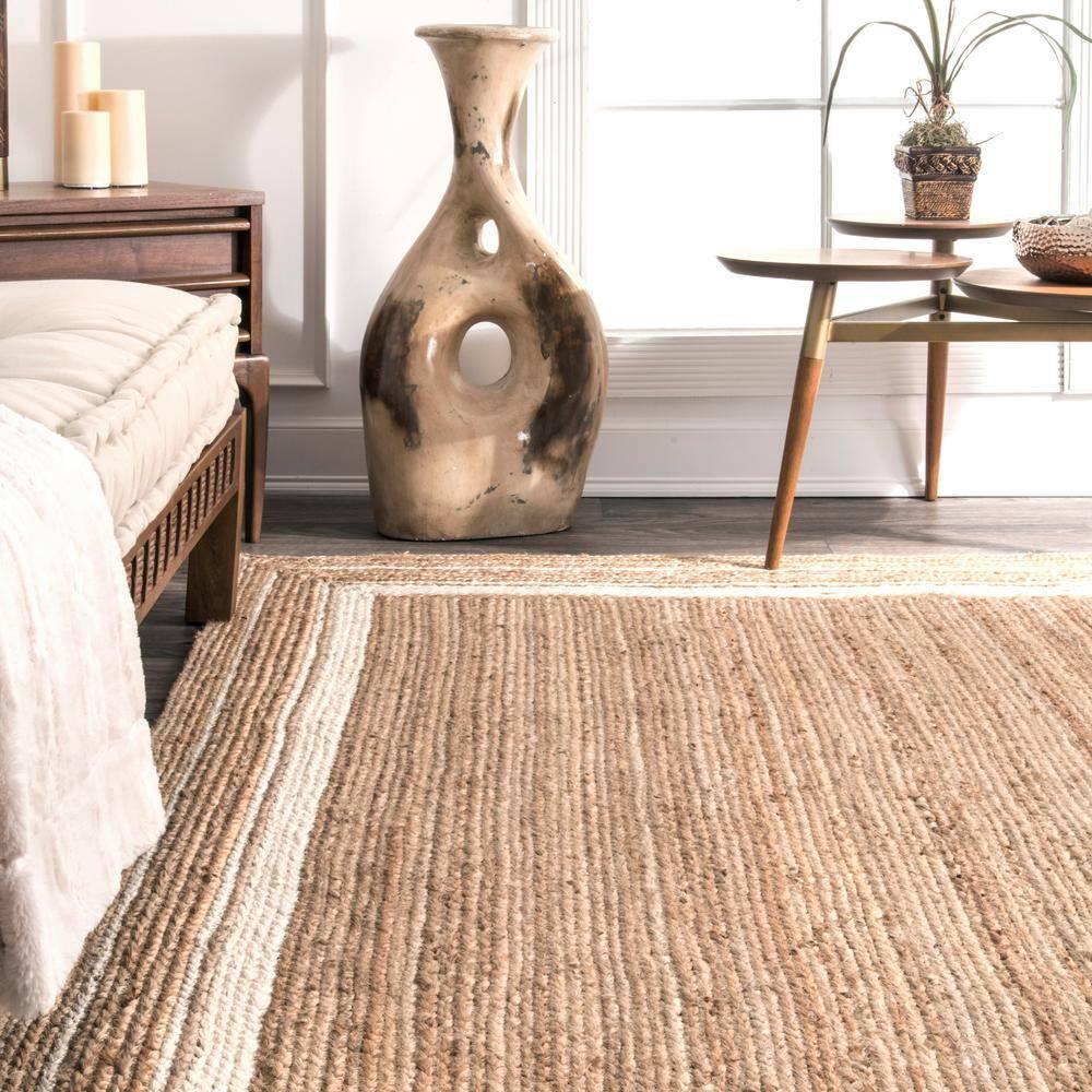 Nuloom Rikki Coastal Braided Jute Area Rug
