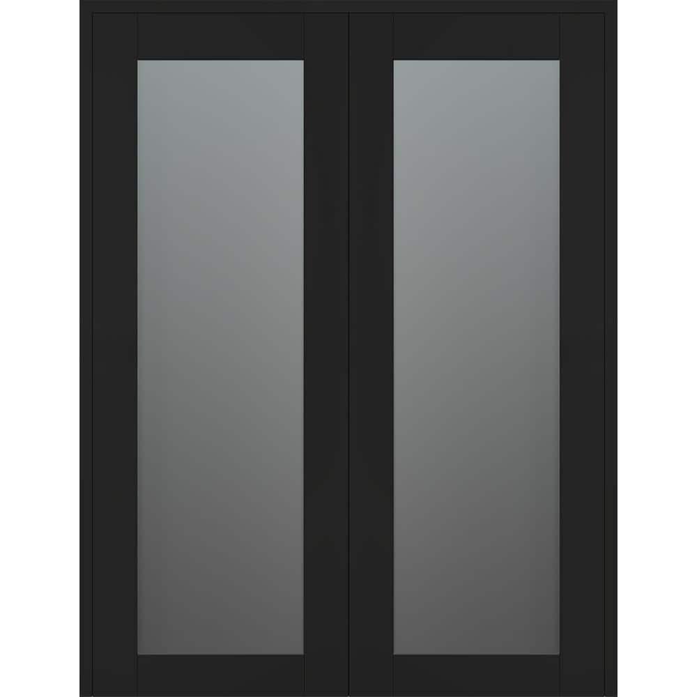 Belldinni Avon 207 Solid Manufactured Wood and Glass Paneled Double French Door