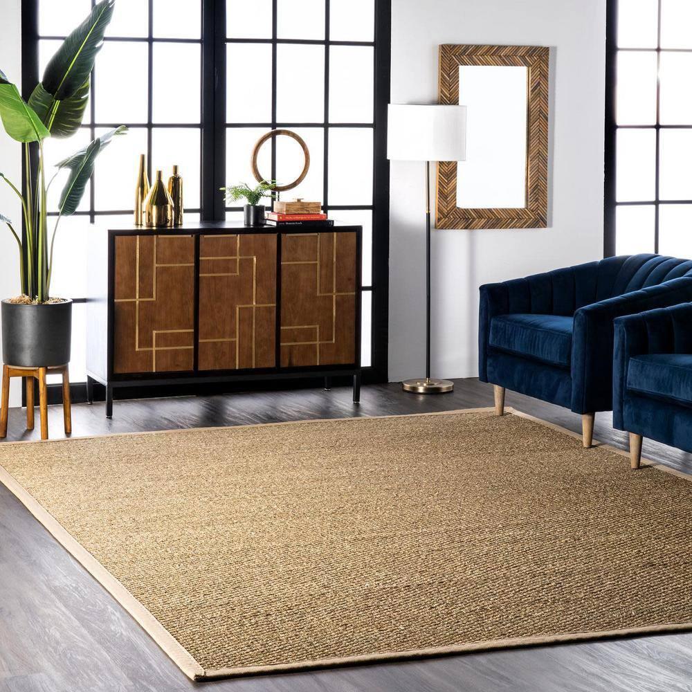 nuLOOM Elijah Seagrass Natural Area Rug, 5' x 8', Beige