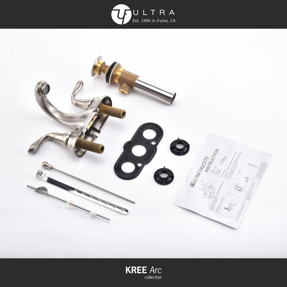 Kree Arc Collection Centerset Bathroom Faucet with Drain Assembly