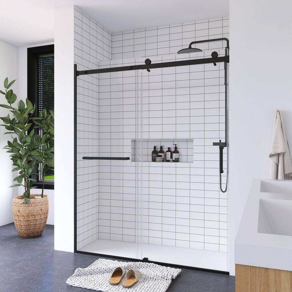 56"-60 ‘W x 75’ Aluminum Framed Shower Door