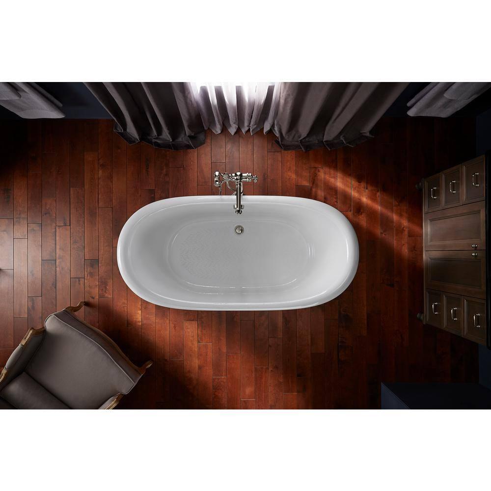 Artifacts® 66" x 33" Freestanding Bath with Iron Black Exterior