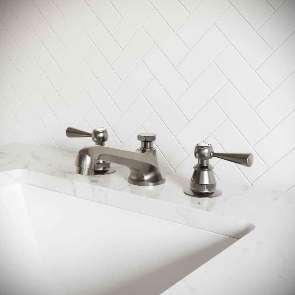 Widespread 2-handle Bathroom Faucet with Drain Assembly