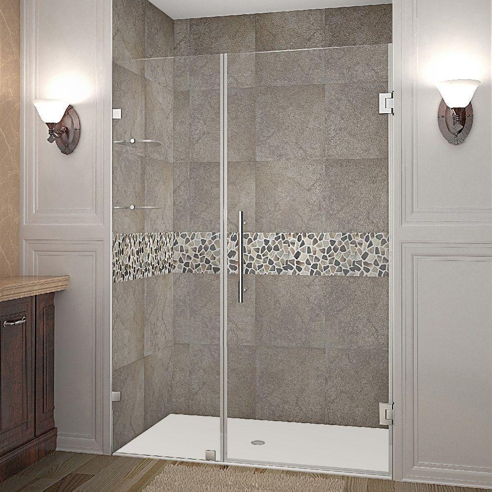 Aston Nautis GS Hinged Frameless Shower Door SDR990-CH-45-10
