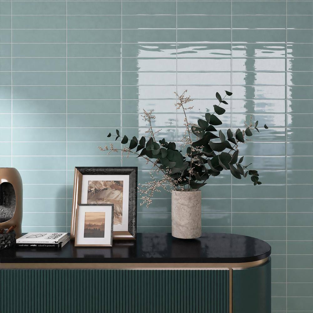 Supreme Tile Zarati 2.95 in. X 11.81 in. Polished Ceramic Subway Wall Tile