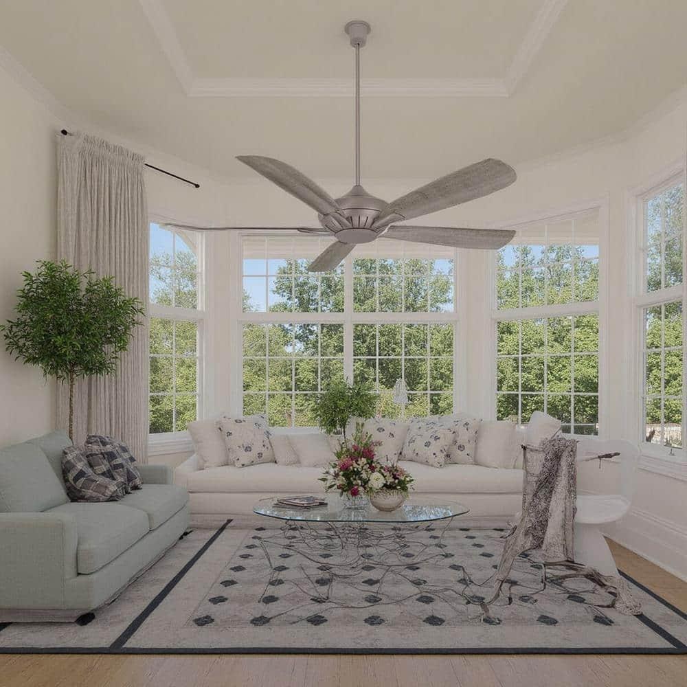 Minka Aire 60" Dyno 5 - Blade LED Smart Standard Ceiling Fan with Remote Control and Light Kit Included
