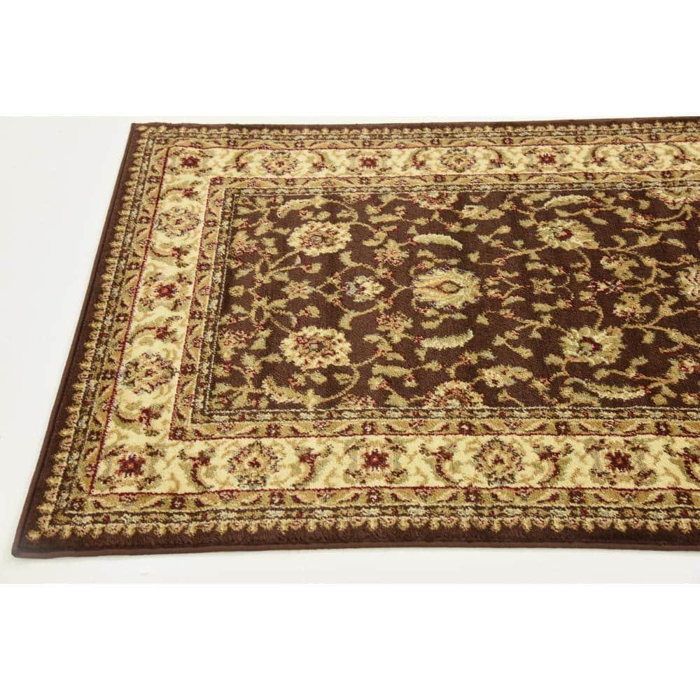 Rugs.com Aditi Collection Rug – 3' 3 x 5' 3 Brown Low Rug Perfect For Living Rooms, Large Dining Rooms, Open Floorplans