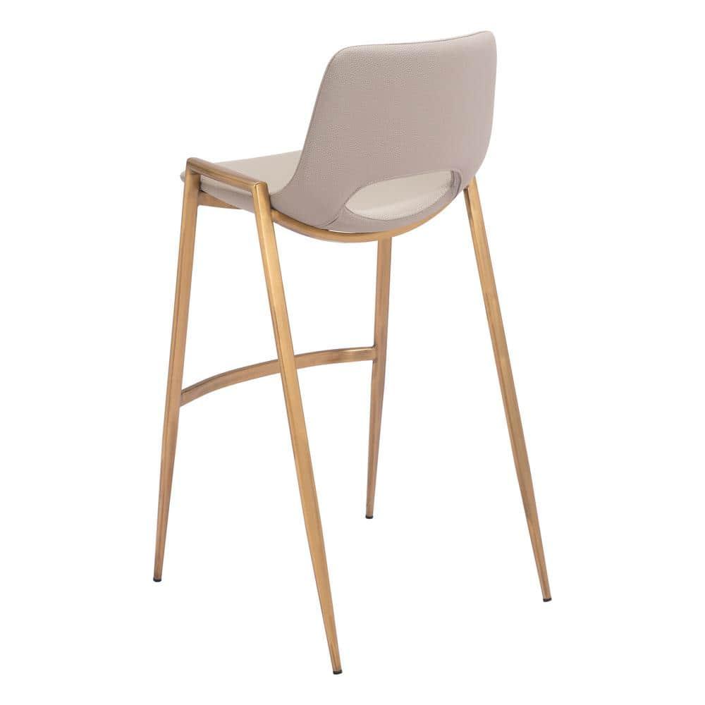 Zuo Hospitality Desi Black Upholstered Counter Stool (Set of 2)