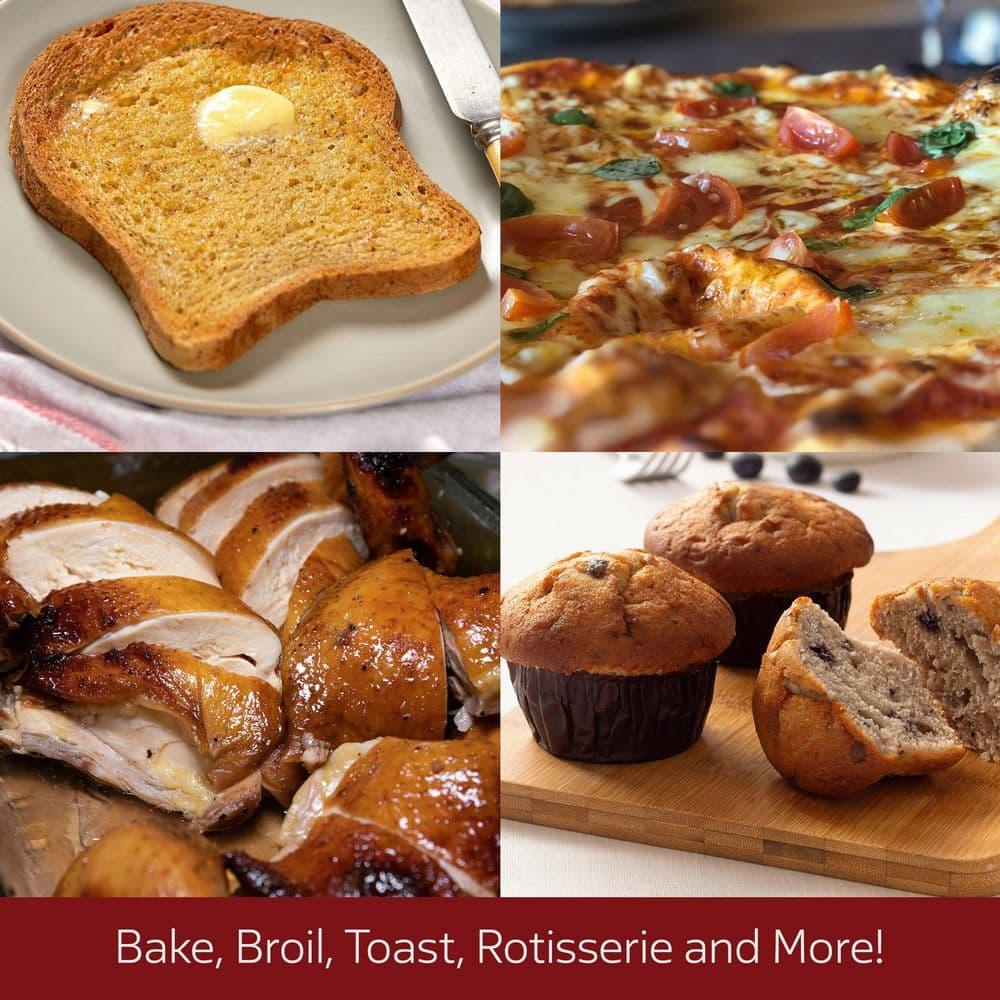 MegaChef 45L Electric French Door Rotisserie Convection Counter Top Oven