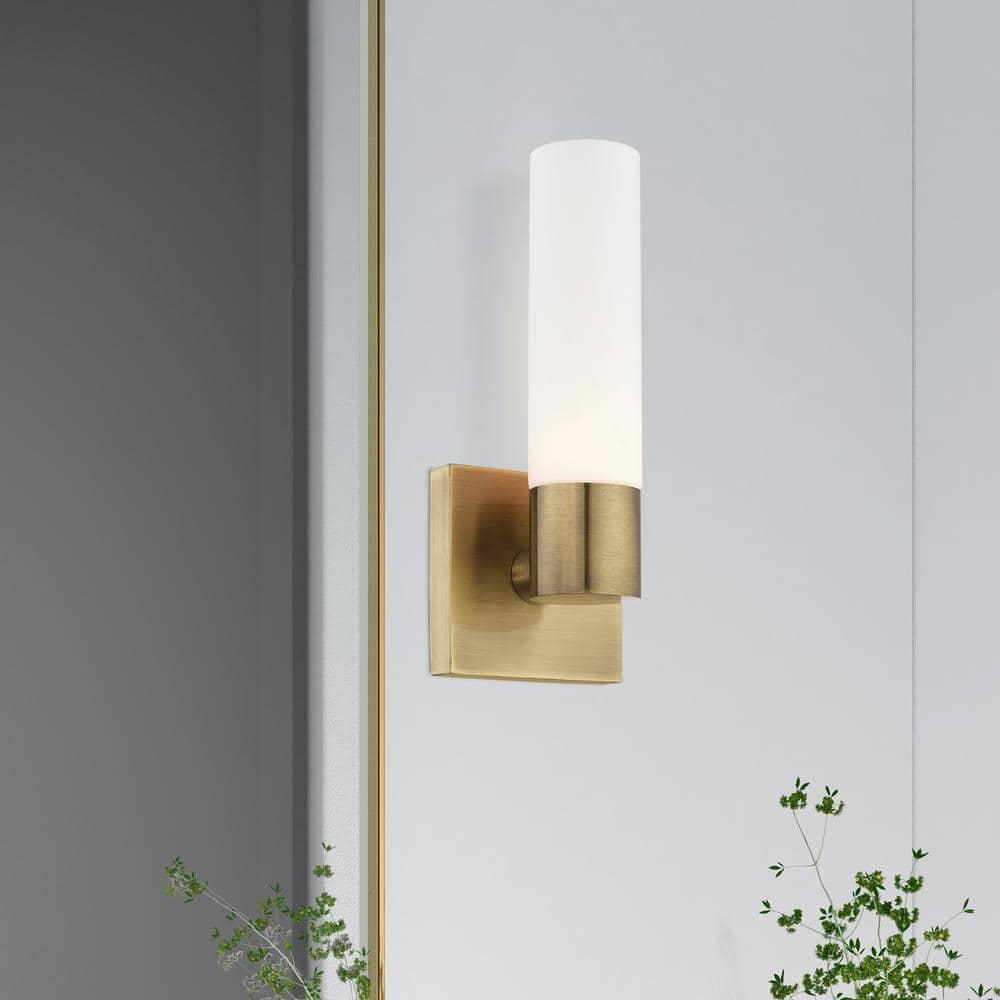 Livex Lighting Aero 1 - Light Sconce in  Antique Brass