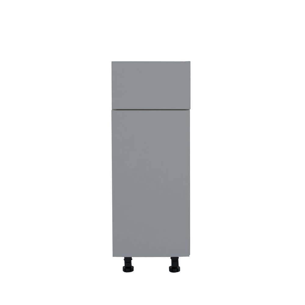 Cambridge Ready to assemble Matte Gray Base Kitchen Cabinet,1 Drawer
