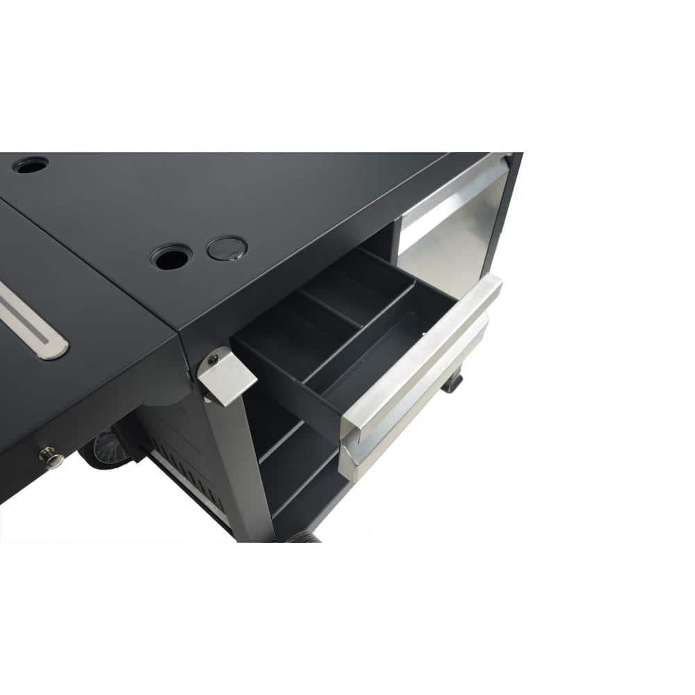 Razor Universal Rolling Prep Cart for Portable Outdoor Griddle and Grills