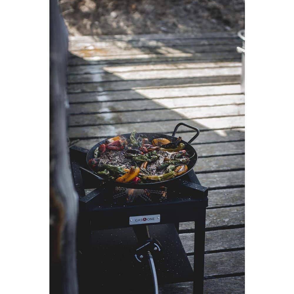 GasOne 275,000 BTU Propane Burner Cooker With Regulator with Steel Braided Hose For Outdoor Cooking, Turkey Fry