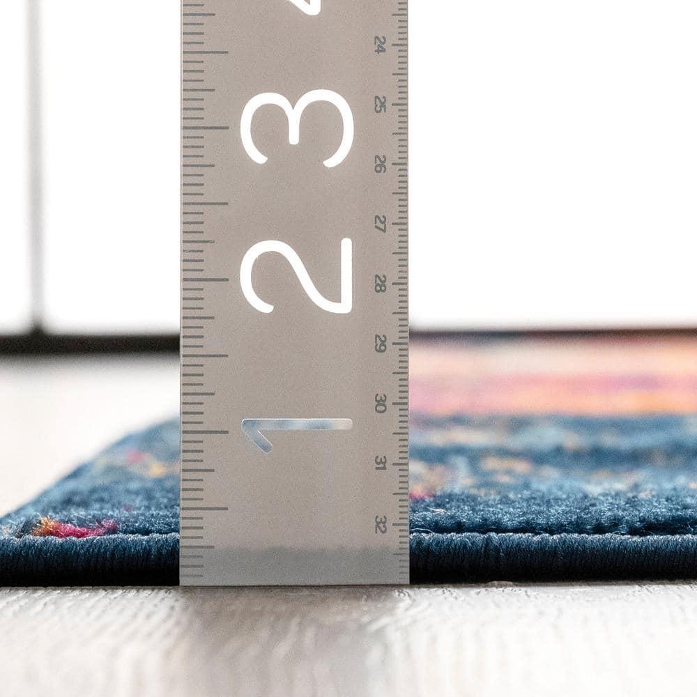 Well Woven Dorado Carmen Geometric Multi 5'3" x 7'3" Indoor/Outdoor High-Low Area Rug