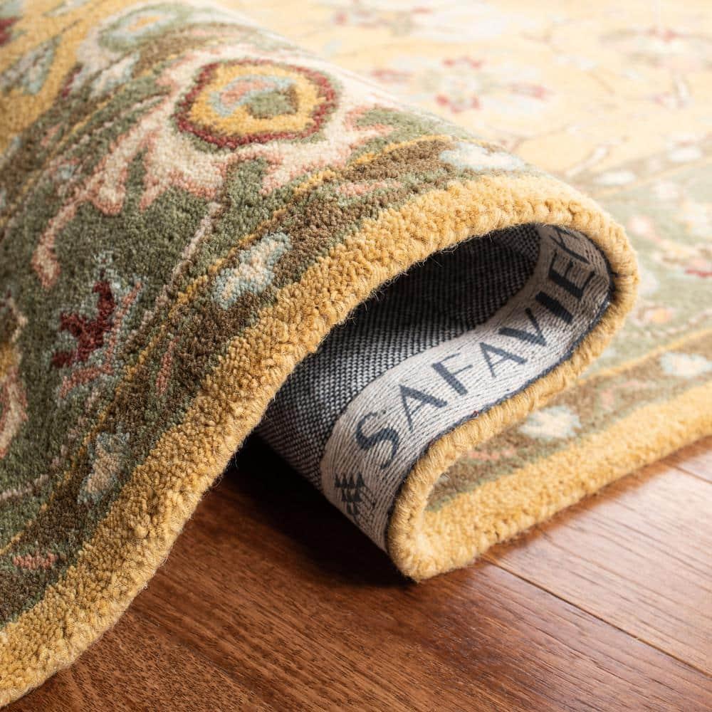 Antiquity AT21 Hand Tufted Indoor Accent Rug - Gold - 2'x3' - Safavieh