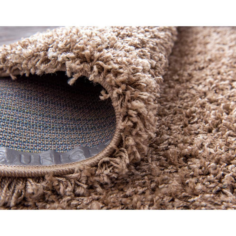 Unique Loom 4' 0 x 6' 0 Solid Shag Sandy Brown Area Rug