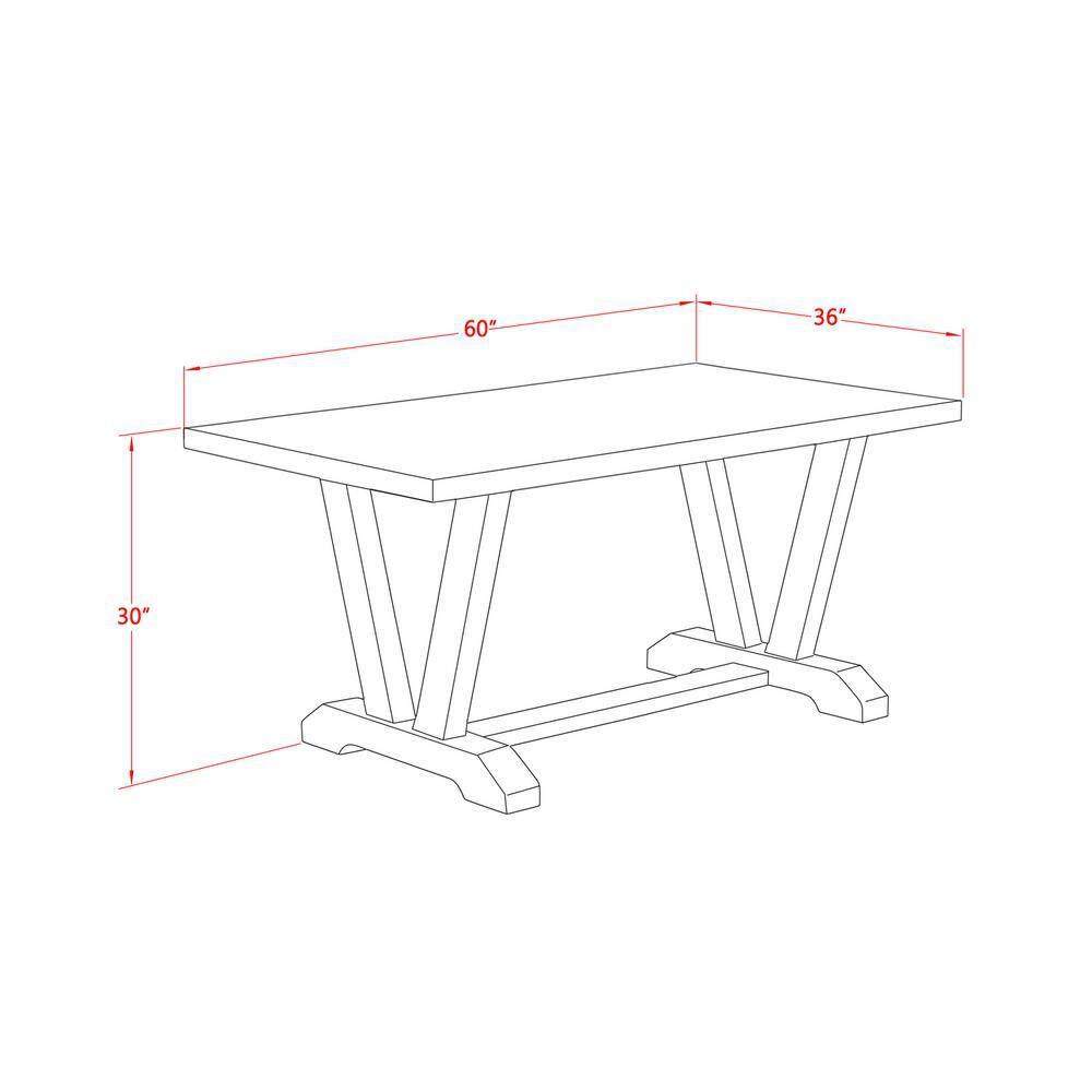 Red Barrel Studio® 7-Piece Dining Set Contains a Linen White (Off-White) Kitchen Table and 6 Light Sable Linen Fabric Kitchen Chairs - Distressed Jacobean Finish