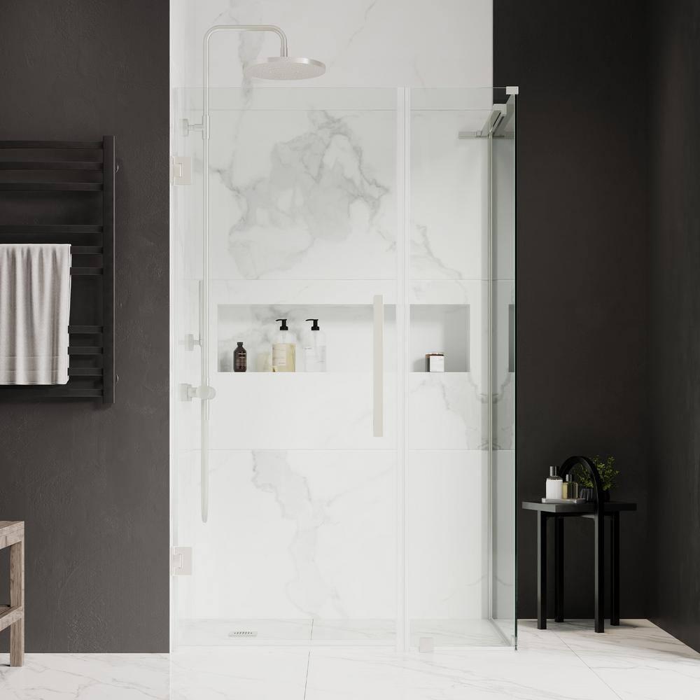 Ove Decors Endless Tampa-Pro 35" W x 72" H Corner Frameless Shower Kit, Door, Panel TP0142200