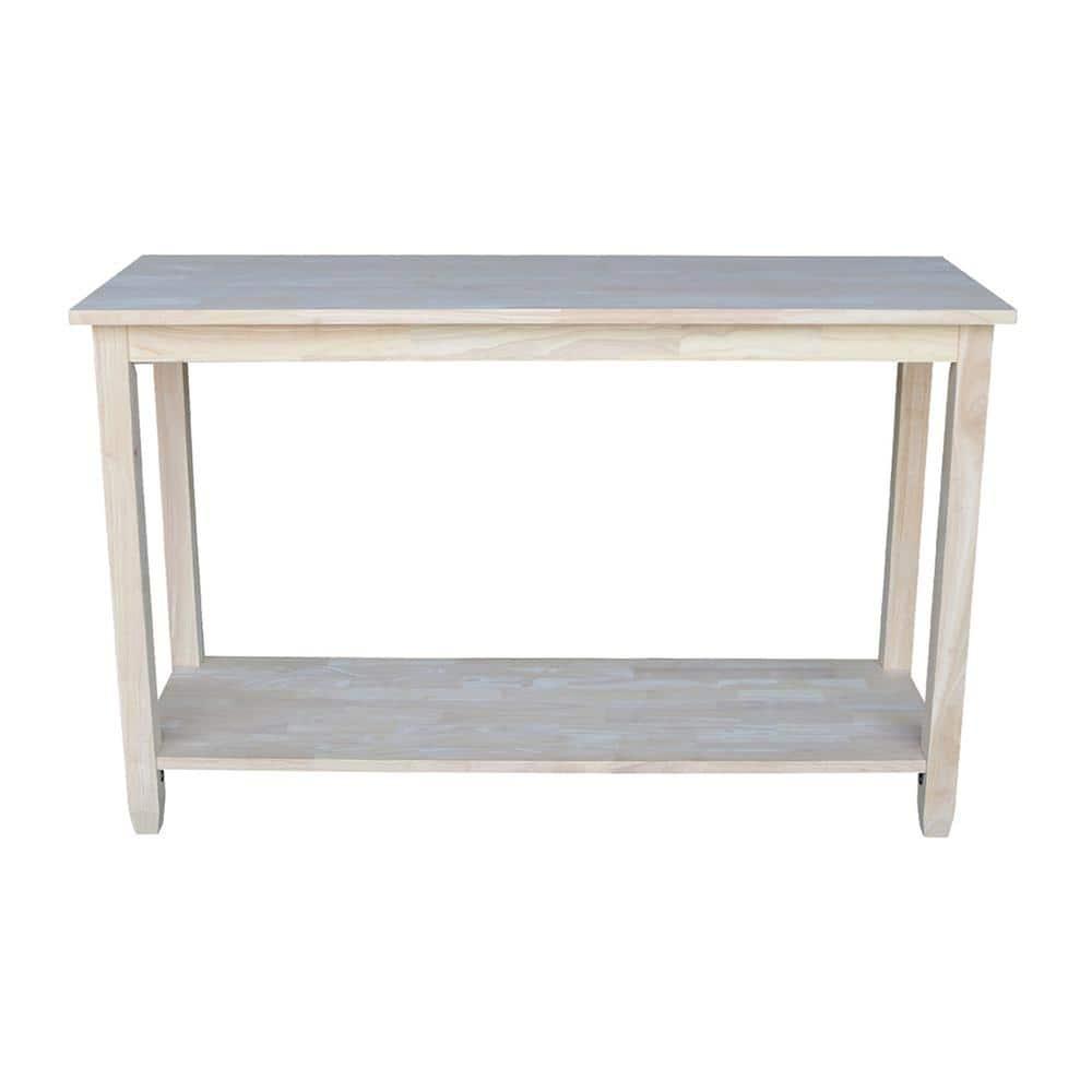 International Concepts Solano Console Server Table : Hardwood Sofa Table, Foyer Shelf, Spot Clean