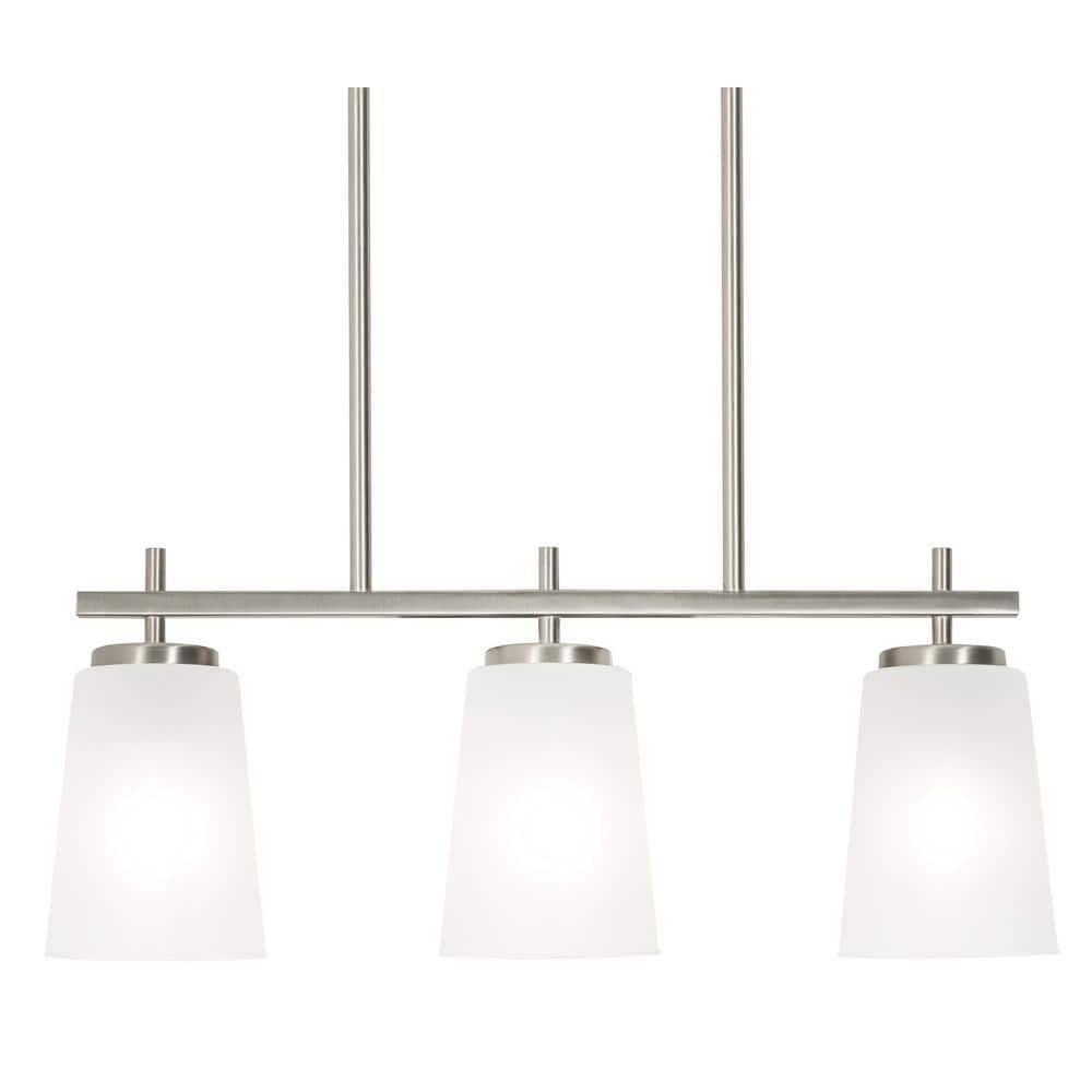 AFX Joanna 3 Light Linear Pendant Satin Nickel Satin Nickel