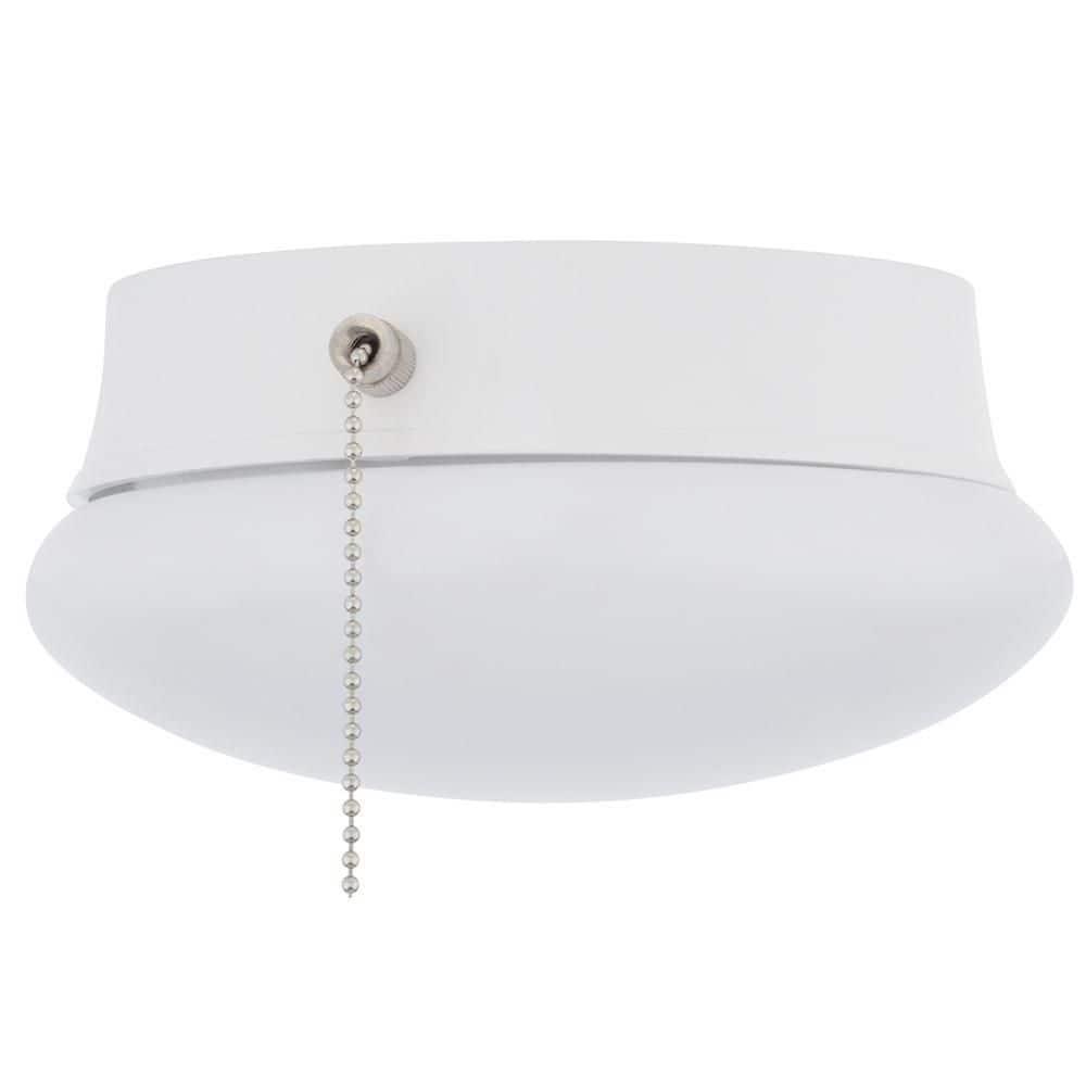 7 In. Bright White LED Ceiling Round Flushmount Easy Light with Pull Chain