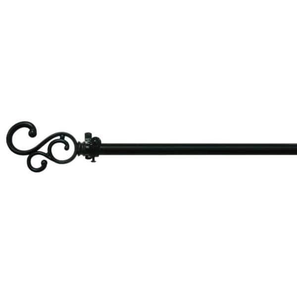 Achim Buono II Decorative Curtain Rod and Finial, Medley