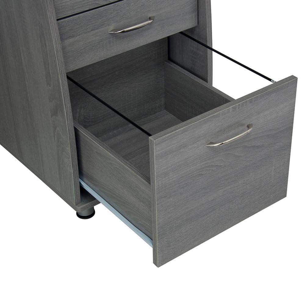 Complete Workstation Computer Desk with Storage, Keyboard Tray - Techni Mobili