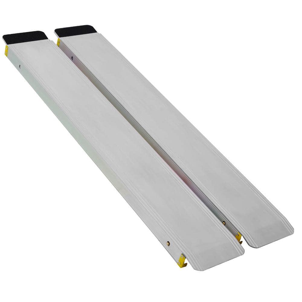 Adjustable Telescoping Wheelchair Ramps 48"-84" Extension Non-Skid Surface Safe & Convenient Access Solution for Vans, Curbs & Steps
