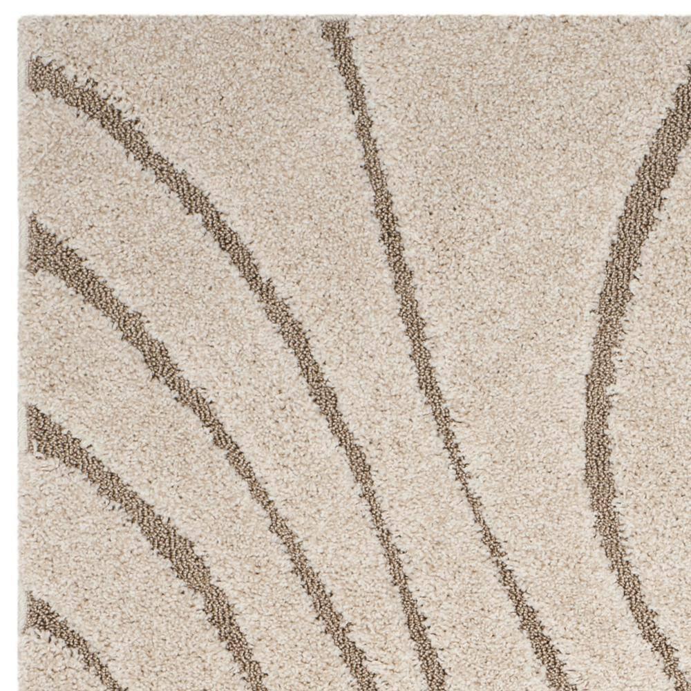 Florida Shag SG471 Power Loomed Indoor Area Rug - Cream/Beige - 5'3"x7'6" - Safavieh