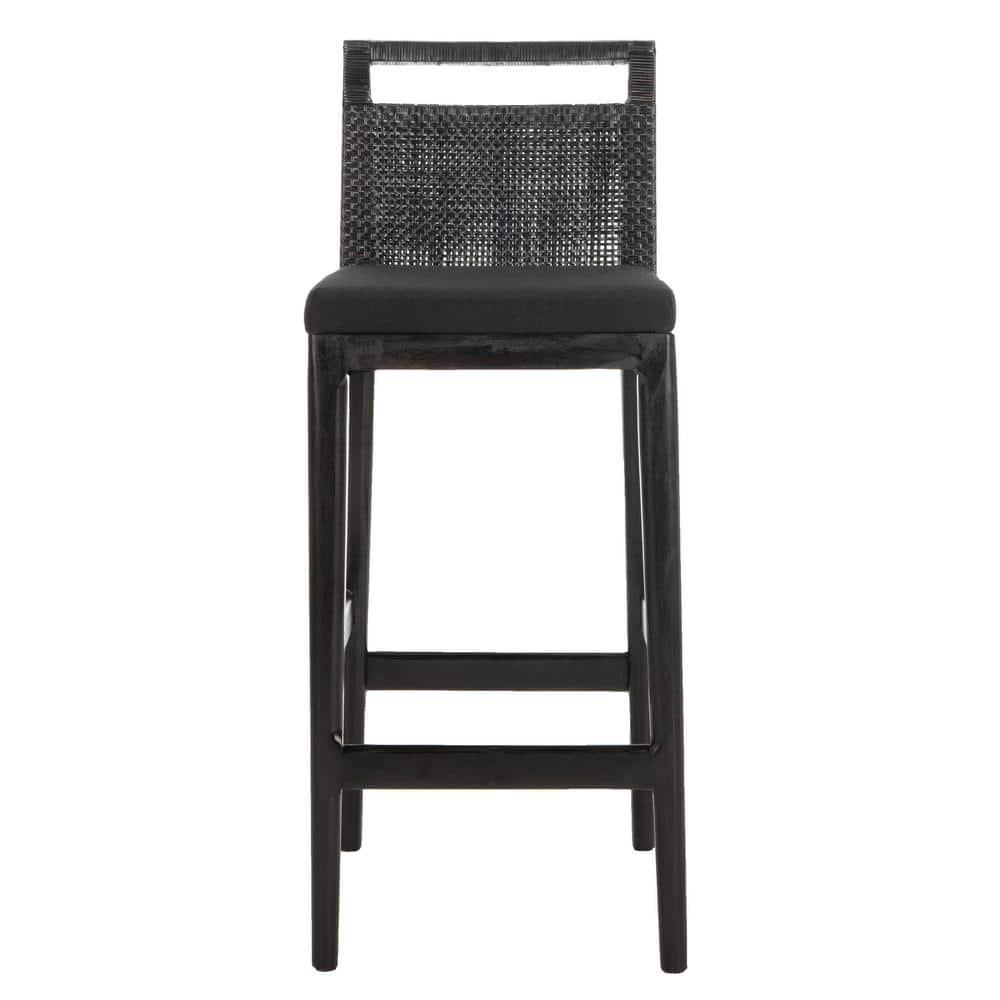 Darin Bar Stool - SEA4015 - Dark Brown/Black - Safavieh
