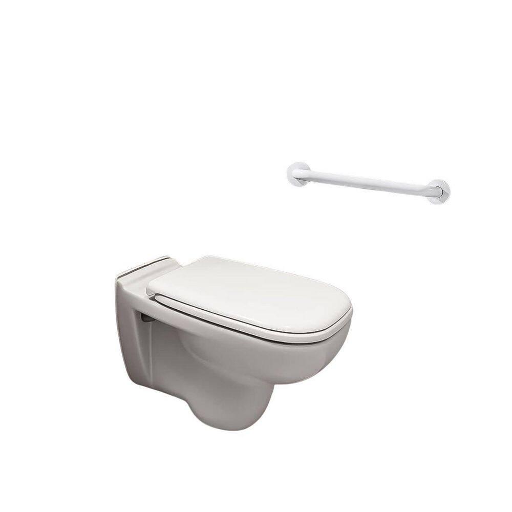 18 Inch Handicap Grab Bars, 2 Pack Stainless Steel Grab Bar for Bathtubs and Showers, Wall Mount Safety Shower Grab Bars for Seniors Injury Elderly, White