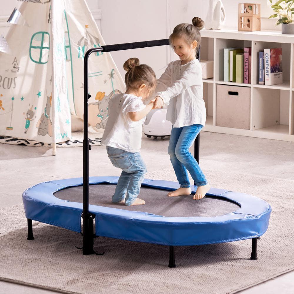 VEVOR 56" Trampoline for Kids Foldable Mini Toddler Trampoline Indoor Outdoor