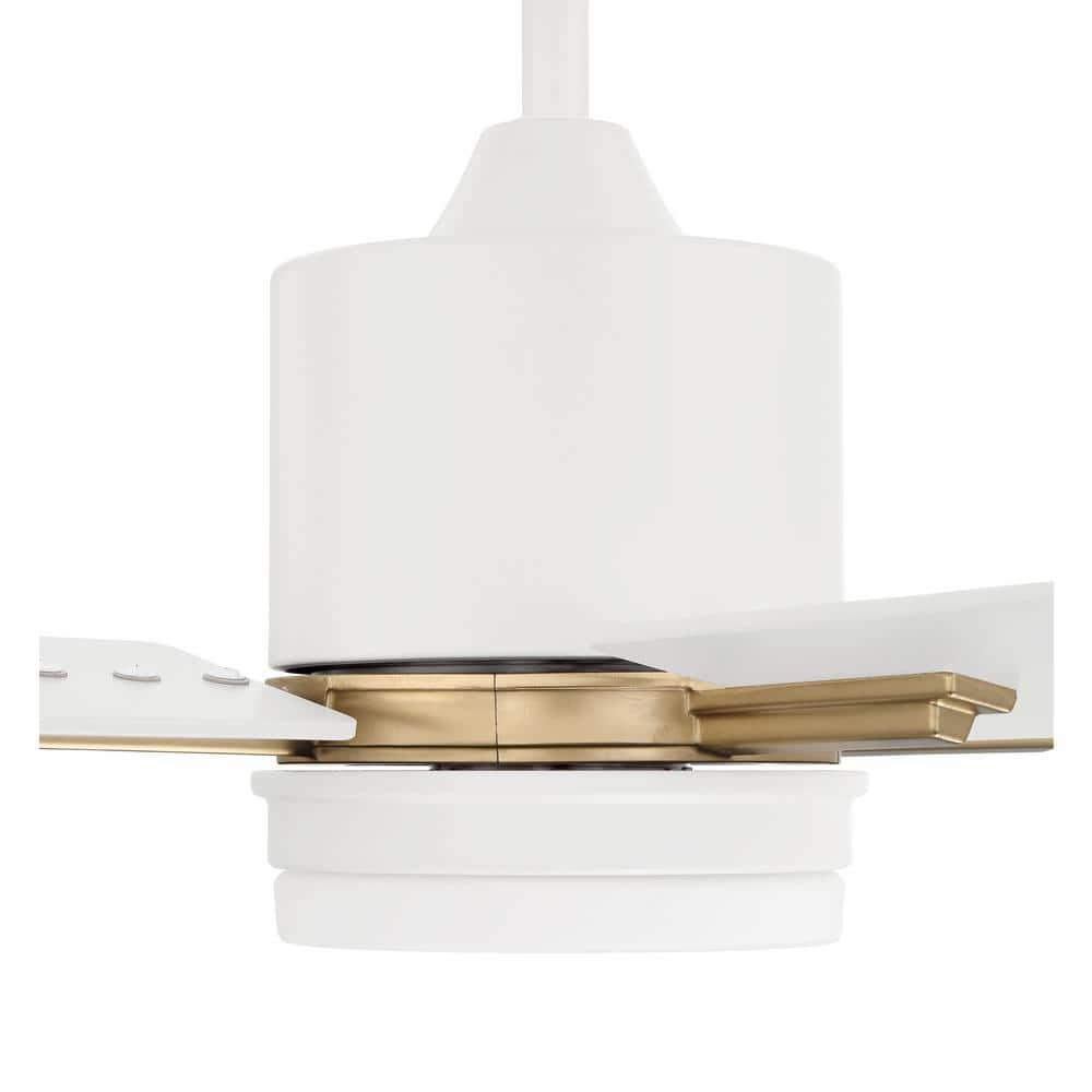 Craftmade  52" Teana Ceiling Fan Satin Brass/White - Hardwired