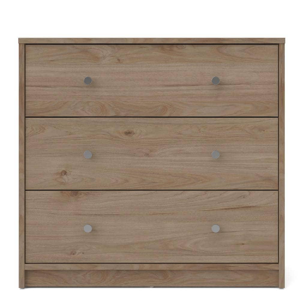 Tvilum, 3 Drawer Chest Jackson Hickory