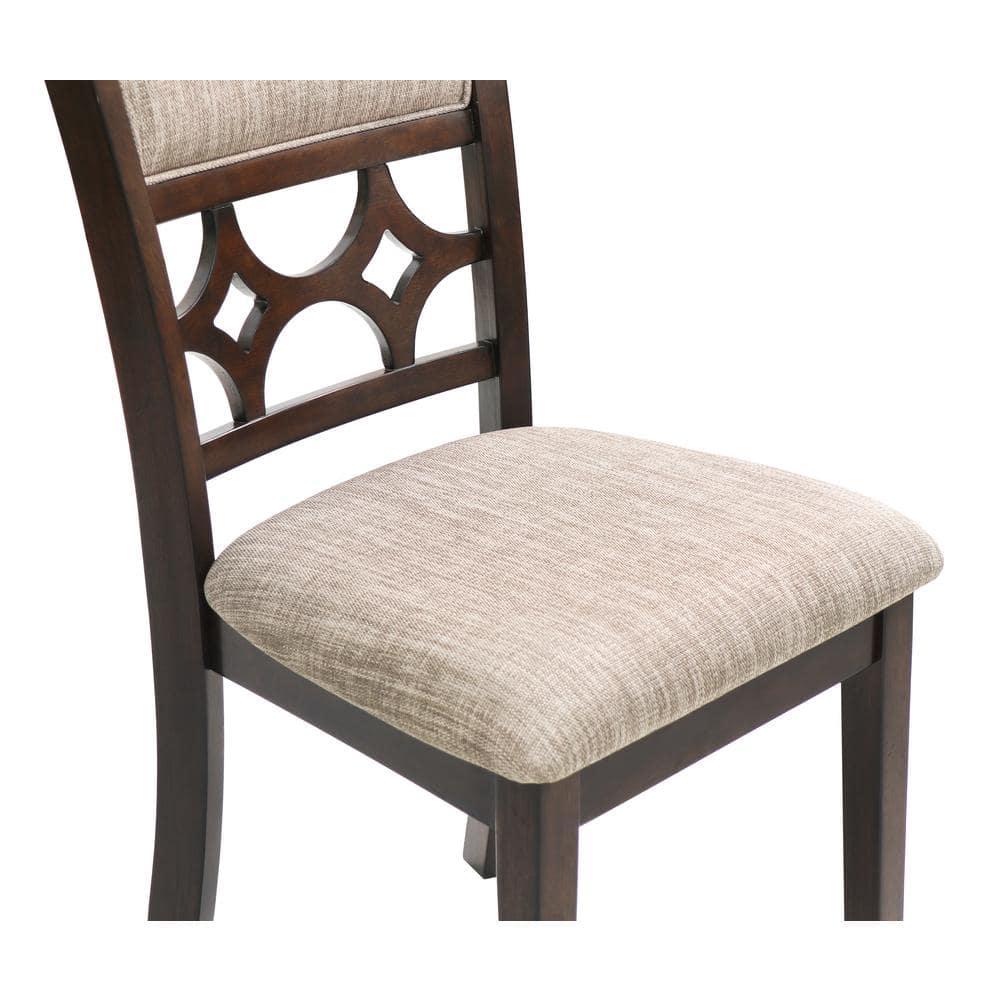 New Classic Furniture Mitchell 5-Piece Transitional Wood Dining Set in Cherry