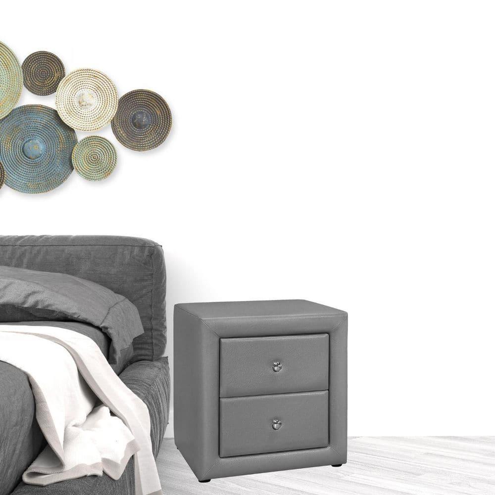 Monarch Specialties Accent Table Side End Nightstand Lamp Living Room Bedroom Metal Laminate Black Contemporary Modern