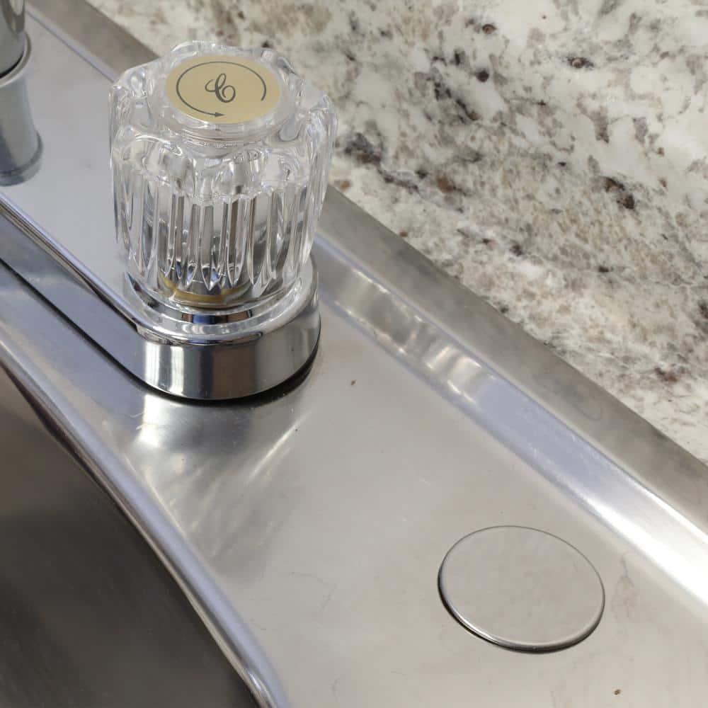 Danco 80246 Sink Hole Cover, Snap-In, Stainless Steel, Chrome Plated