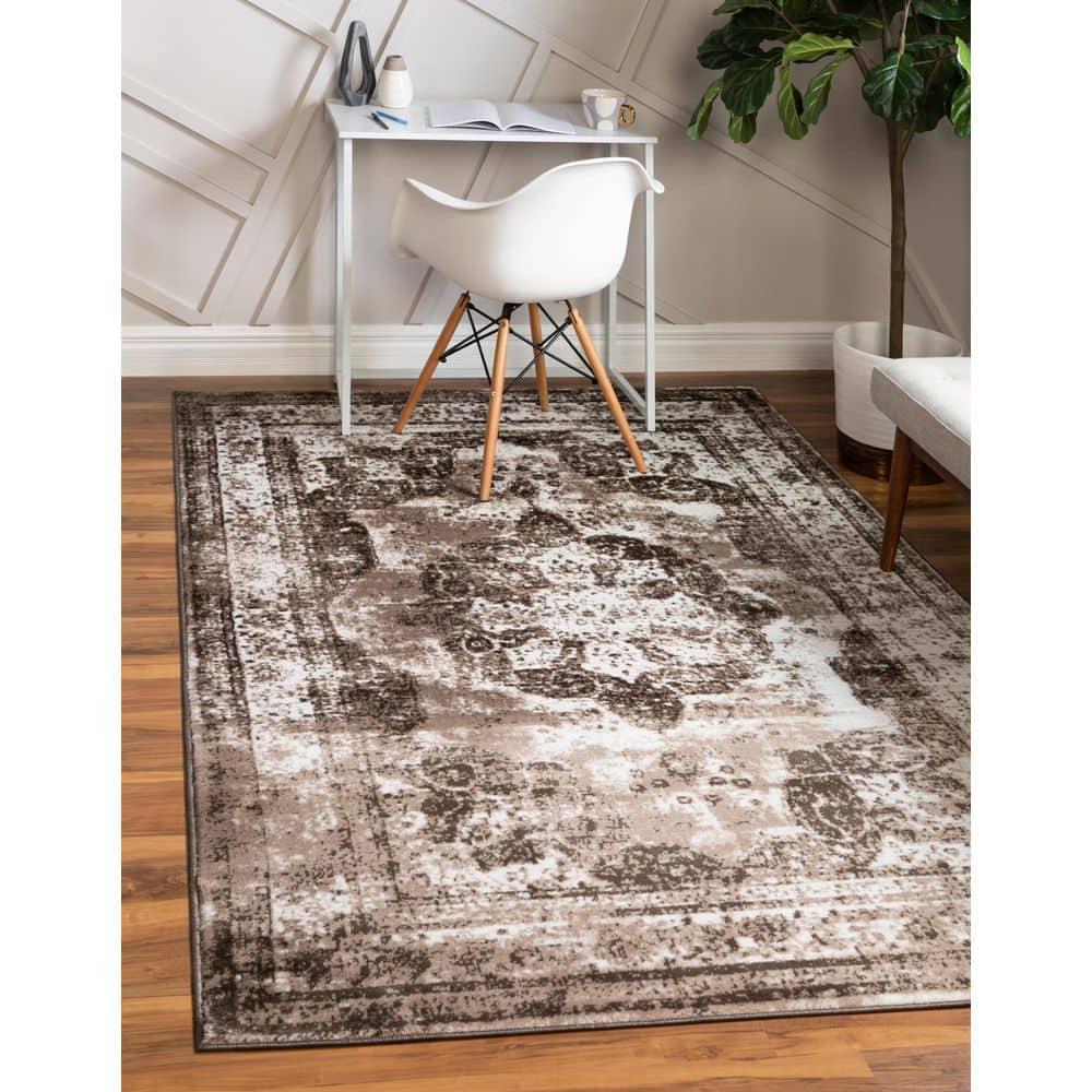 Unique Loom 7' 0 x 10' 0 Sofia Salle Garnier Light Brown Area Rug