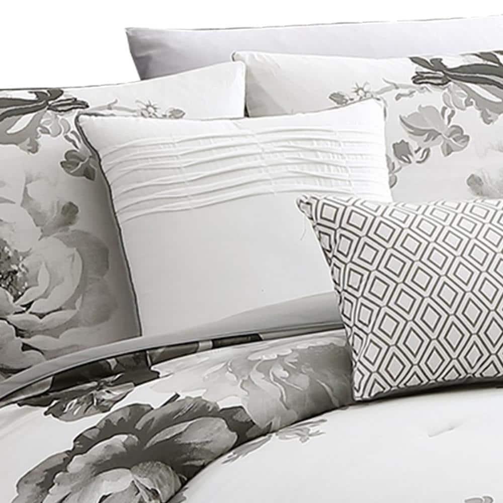 Benjara Cotton Blend 7 Piece Comforter Set