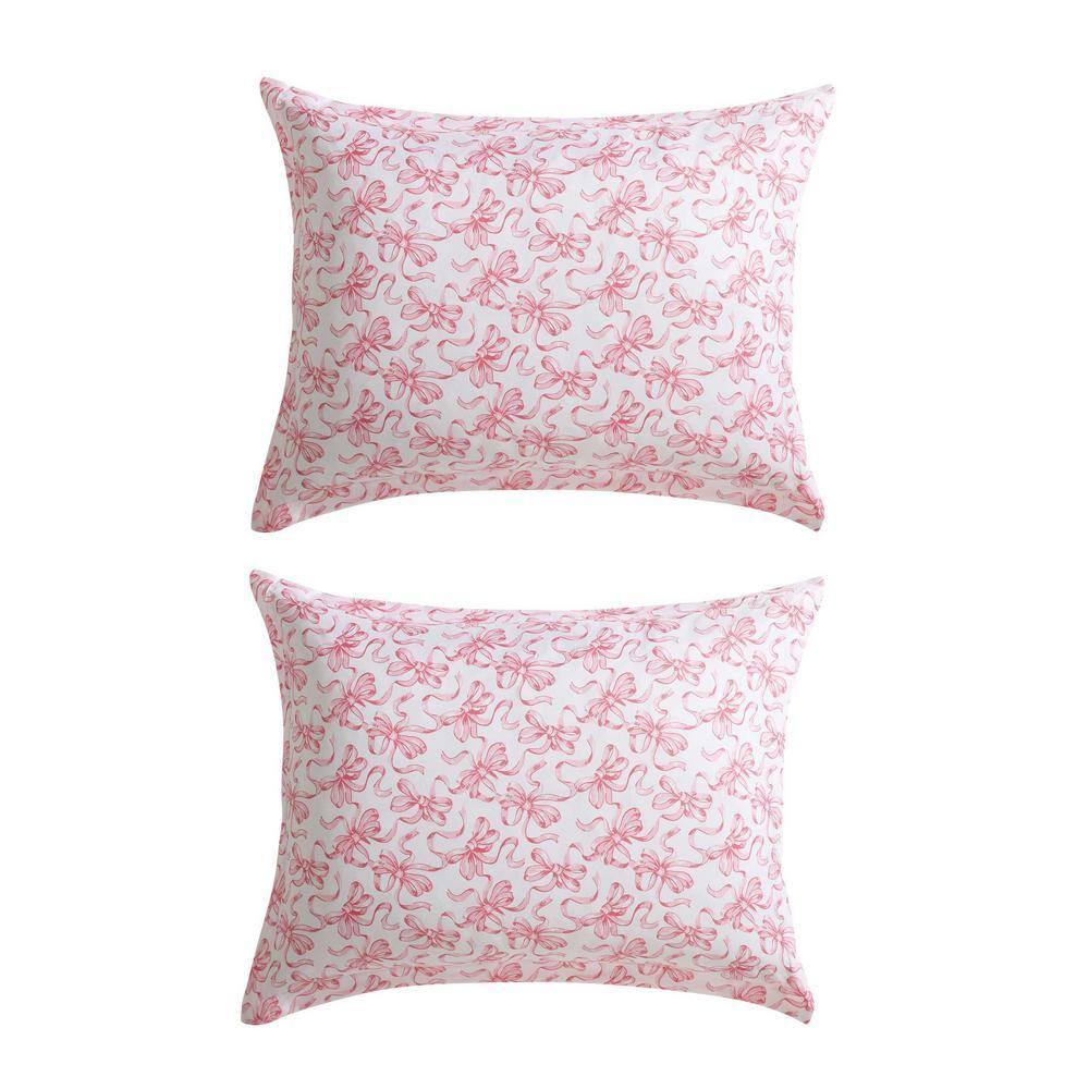 Betsey Johnson Betsey Johnson Ballet Bows Pink Reversible Duvet Cover Set