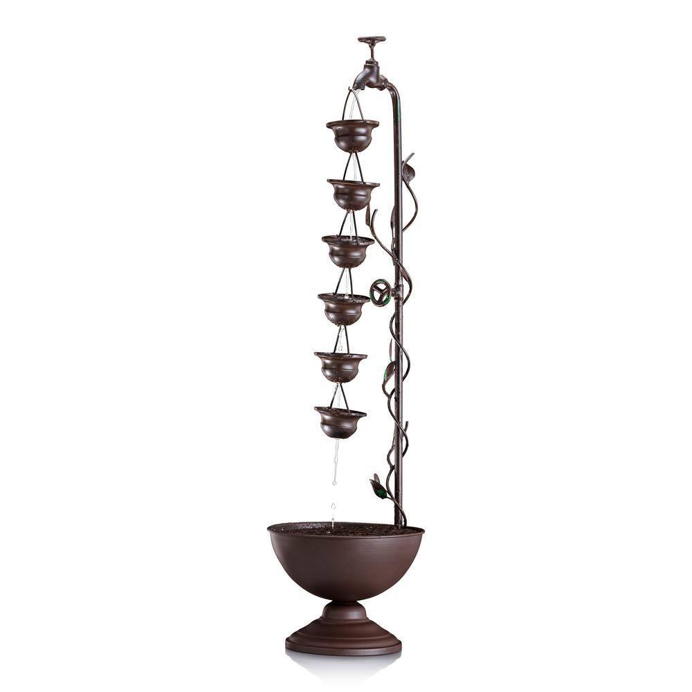 Winston Porter Gertrude Metal Weather Resistant Floor Fountain
