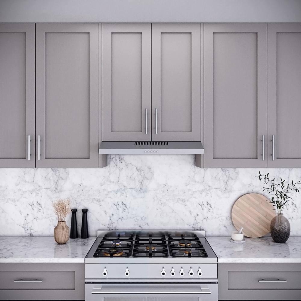 Streamline Bath Streamline Carmine 30" 80 Cubic Feet Per Minute Ducted Under Cabinet Range Hood with Mesh Filter and Light Included